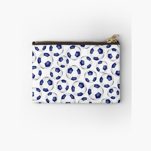 Item preview, Simple soccer balls pattern - blue designed and sold by katzdzynes.