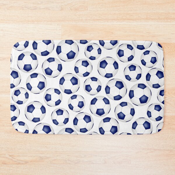Item preview, Simple soccer balls pattern - blue designed and sold by katzdzynes.