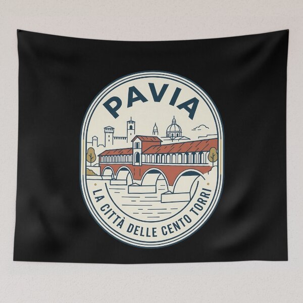 Item preview, Pavia Italy Vintage Travel Emblem City of Towers designed and sold by k3rstman1.