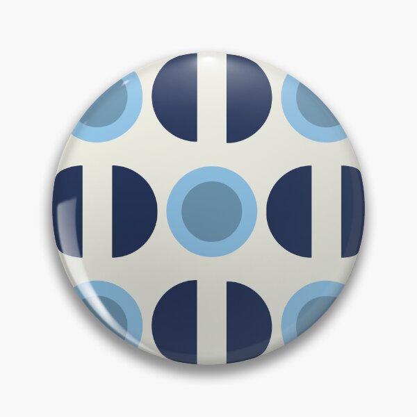 Item preview, Navy Blue Circles – Retro Mid Century Pattern Design designed and sold by BuckaBaby.