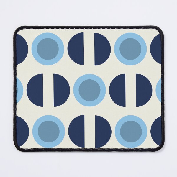 Item preview, Navy Blue Circles – Retro Mid Century Pattern Design designed and sold by BuckaBaby.