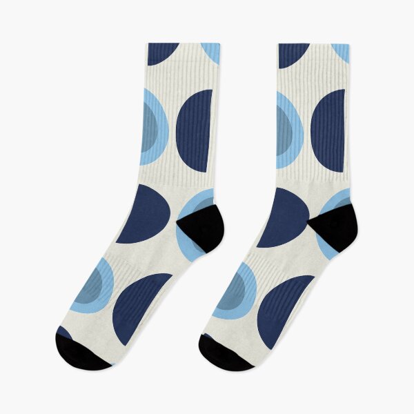 Item preview, Navy Blue Circles – Retro Mid Century Pattern Design designed and sold by BuckaBaby.