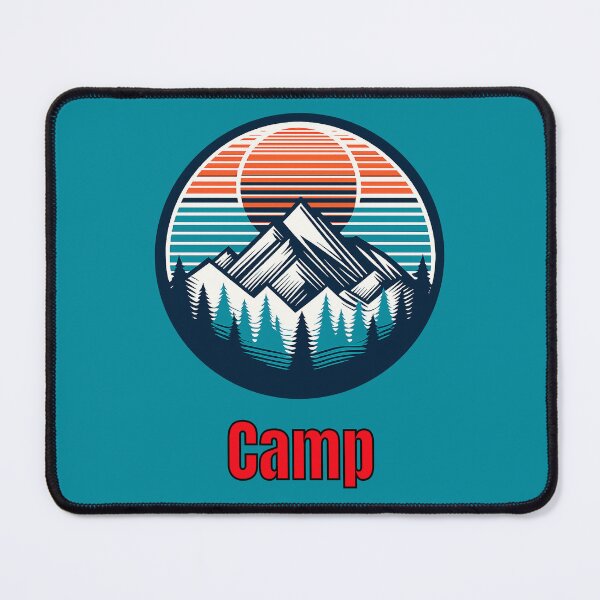 Item preview, Vintage Camp Mountain Logo | Retro Outdoor Camping Hiking Design designed and sold by Timber-Trail.