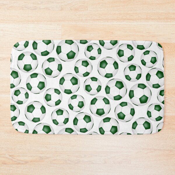 Item preview, Simple soccer balls pattern - green designed and sold by katzdzynes.