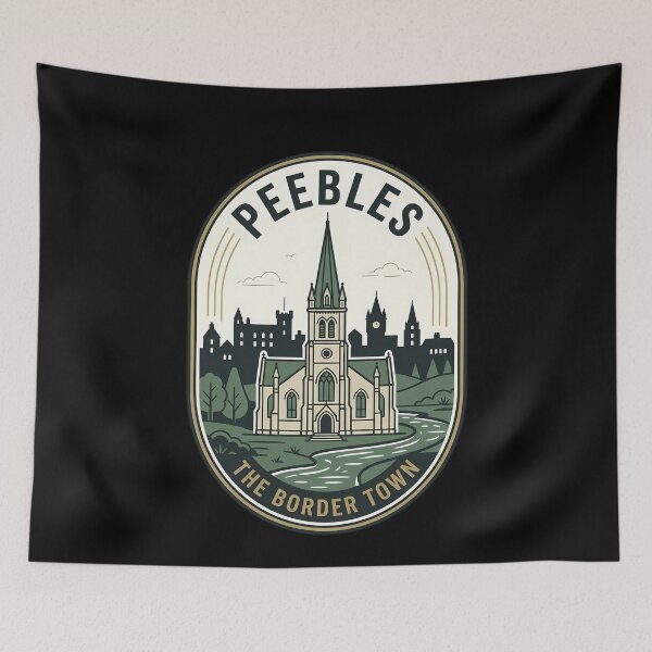 Item preview, Peebles Scotland The Border Town Vintage Travel Emblem designed and sold by k3rstman1.