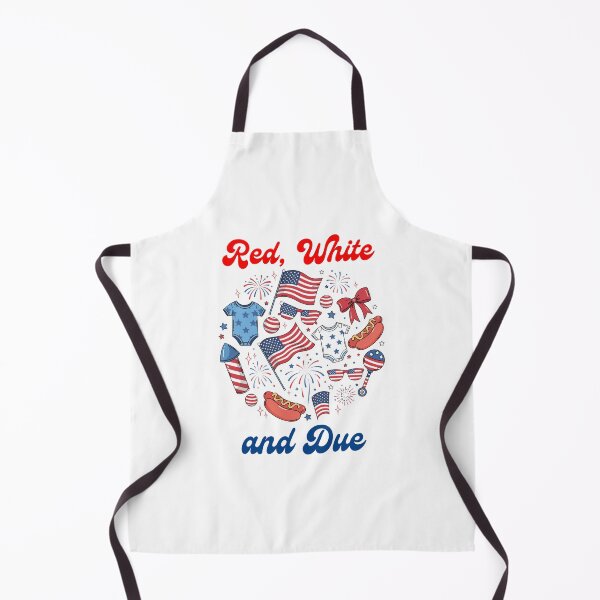 Item preview, Red White and Due Patriotic Pregnancy Announcement designed and sold by DariaOltes.
