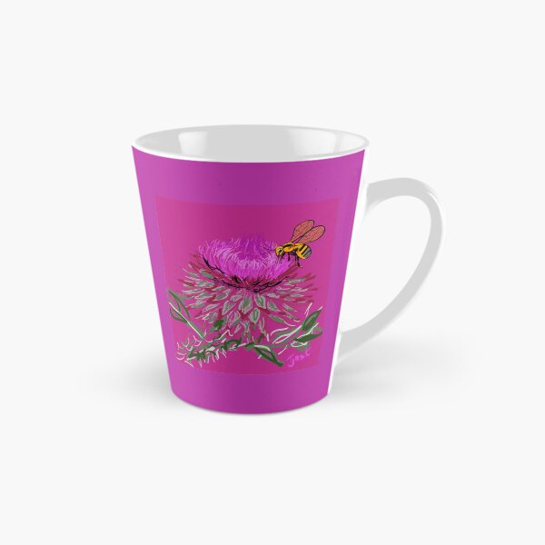 Item preview, Honeybee on Scottish Thistle designed and sold by TinaJostDesigns.