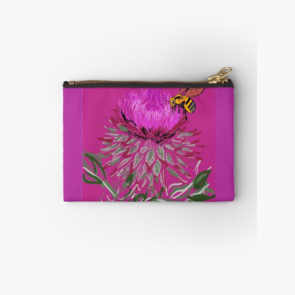 Item preview, Honeybee on Scottish Thistle designed and sold by TinaJostDesigns.