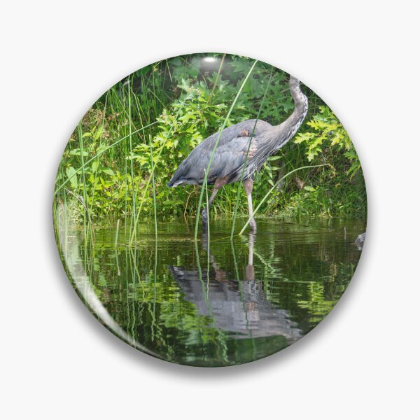 Item preview, Great Blue Heron in the Reeds designed and sold by PeakActionPhoto.