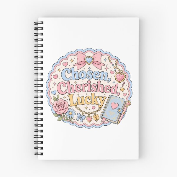 Item preview, Chosen, Cherished, Lucky – Pastel Positive Affirmation designed and sold by Chaotically Cutee.