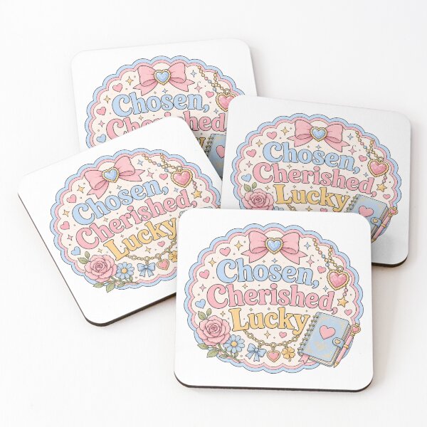 Item preview, Chosen, Cherished, Lucky – Pastel Positive Affirmation designed and sold by Chaotically Cutee.