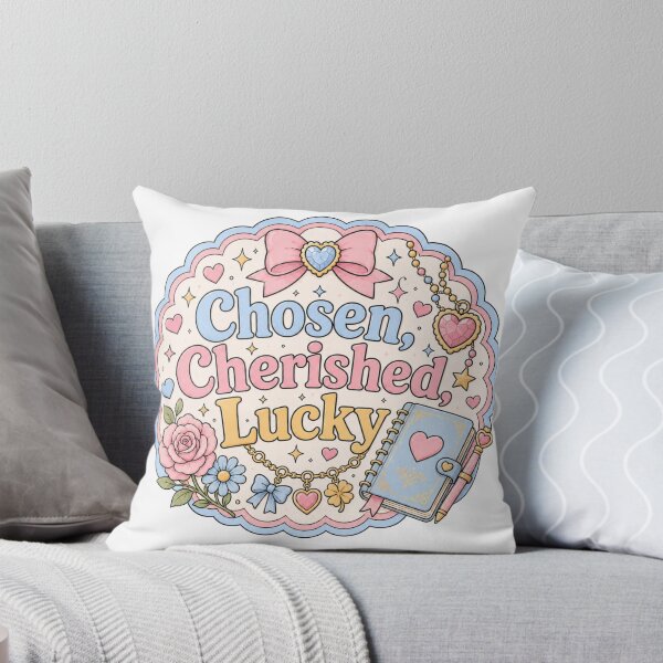 Item preview, Chosen, Cherished, Lucky – Pastel Positive Affirmation designed and sold by Chaotically Cutee.