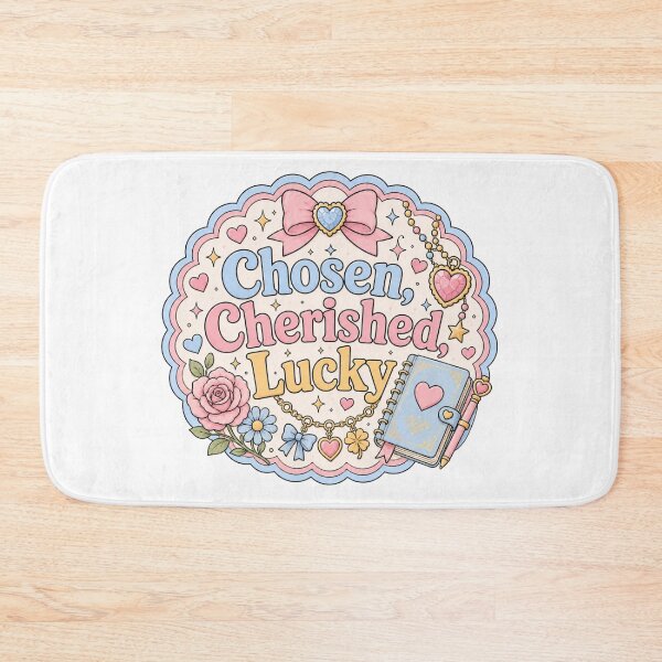 Item preview, Chosen, Cherished, Lucky – Pastel Positive Affirmation designed and sold by Chaotically Cutee.