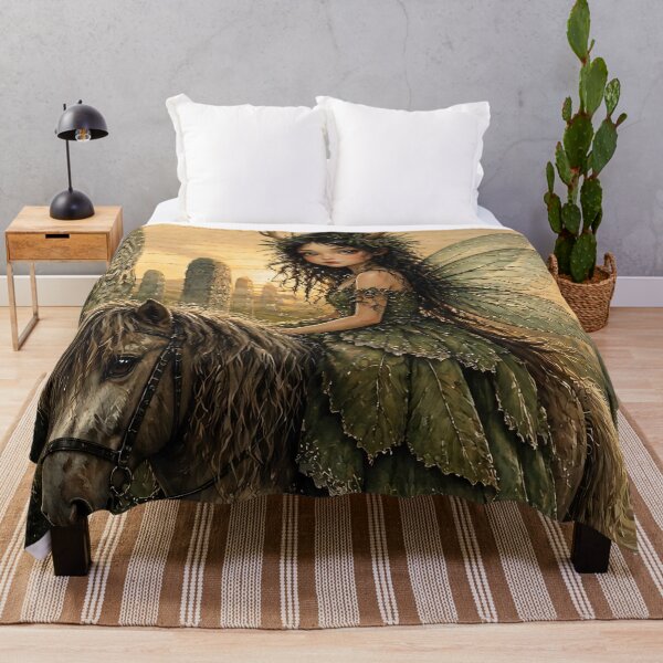 Item preview, Celtic Fairy Riding Among Standing Stones designed and sold by FaeCoreStudio.