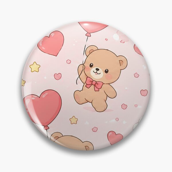Item preview, Teddy Bear Heart Balloon Pattern designed and sold by Soft Berry Studio.