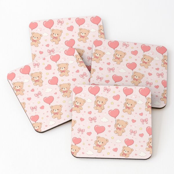 Item preview, Teddy Bear Heart Balloon Pattern designed and sold by Soft Berry Studio.