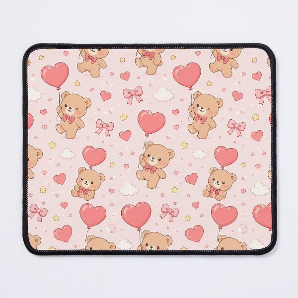 Item preview, Teddy Bear Heart Balloon Pattern designed and sold by Soft Berry Studio.