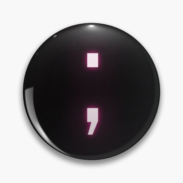 Item preview, Neon pink semicolon designed and sold by No niche world.
