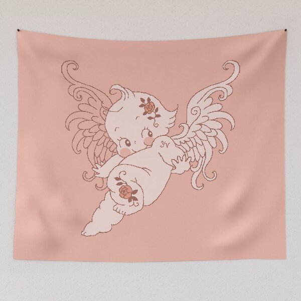 Item preview, Kewpie Tattoo Angel designed and sold by yearningviolet.