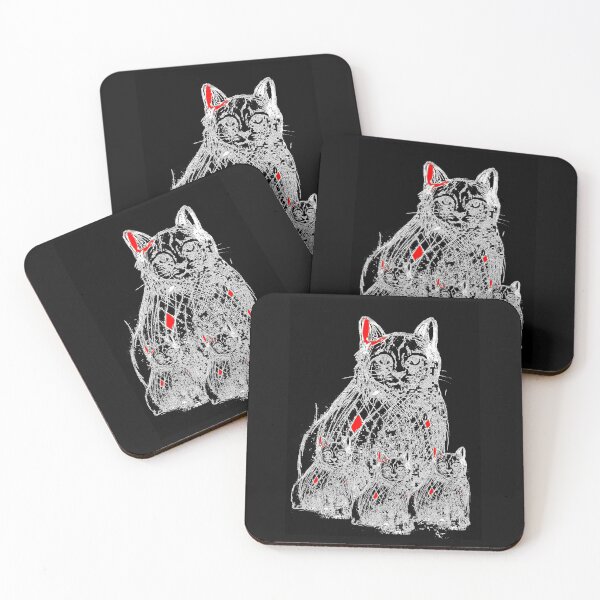 Item preview, The black cat family cross my path! By Bevilaqua Original Draw designed and sold by Helios Be. Lavsh.