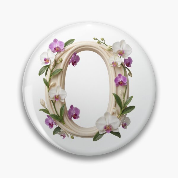 Item preview, Botanical Floral Letter O Monogram designed and sold by Helenaphotoart.