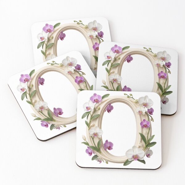 Item preview, Botanical Floral Letter O Monogram designed and sold by Helenaphotoart.