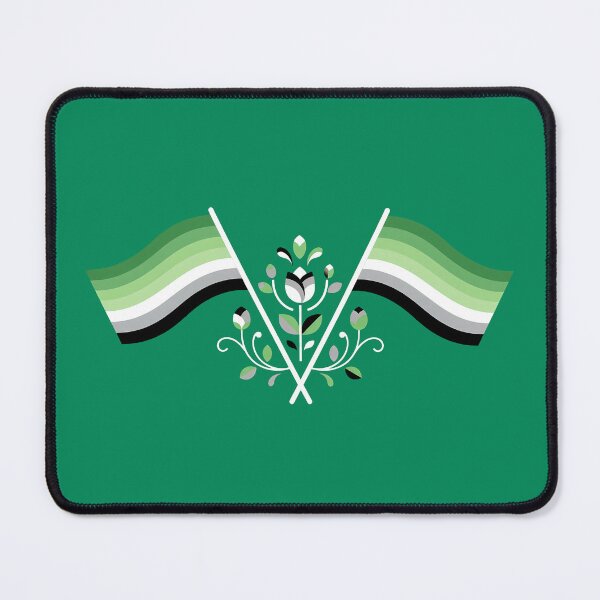 Item preview, Aromantic Pride Flag Folk Motif – © heidiannemorris Scandinavian Folk Art designed and sold by FOLK ART FUSION.