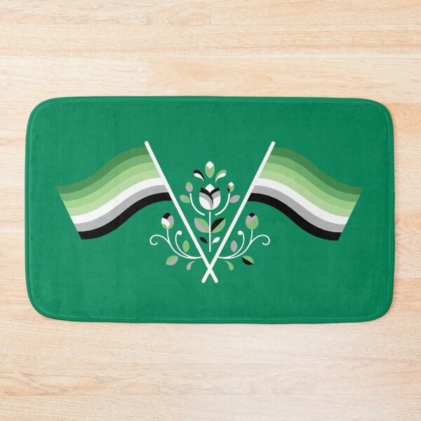 Item preview, Aromantic Pride Flag Folk Motif – © heidiannemorris Scandinavian Folk Art designed and sold by FOLK ART FUSION.