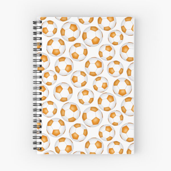 Item preview, Simple soccer balls pattern - orange designed and sold by katzdzynes.