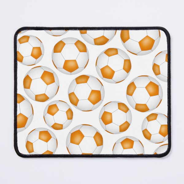 Item preview, Simple soccer balls pattern - orange designed and sold by katzdzynes.