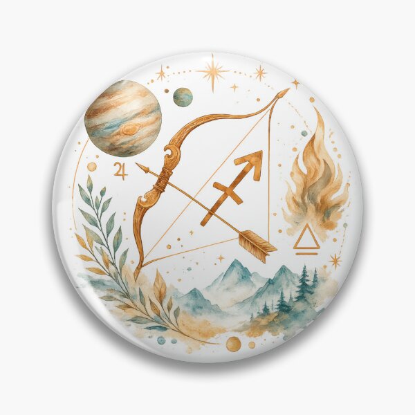 Item preview, Sagittarius Watercolor Zodiac Spirit designed and sold by NucciCollective.