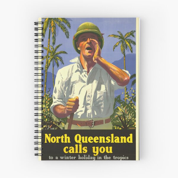 Item preview, Vintage North Queensland Travel Poster | Mid-20th Century Tourism Art | Bold Tropical Adventure | Historical Wall Decor designed and sold by artofuniverse.