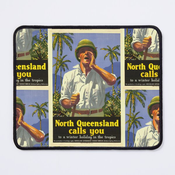 Item preview, Vintage North Queensland Travel Poster | Mid-20th Century Tourism Art | Bold Tropical Adventure | Historical Wall Decor designed and sold by artofuniverse.