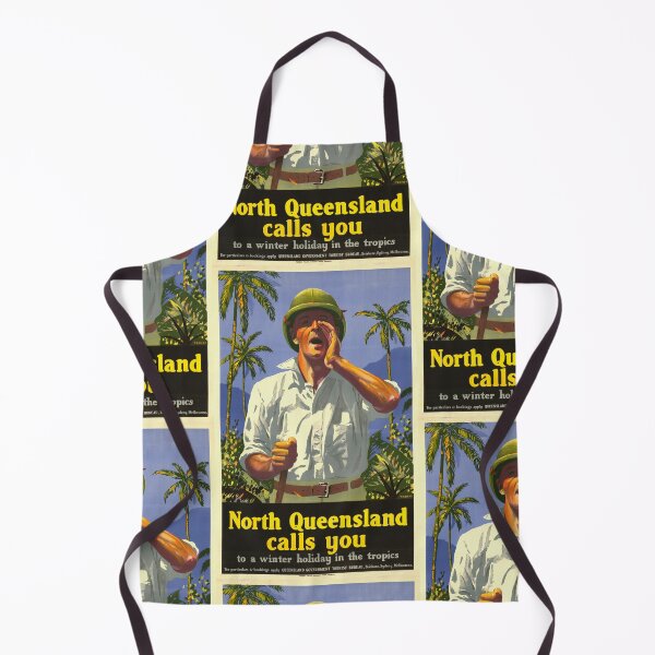 Item preview, Vintage North Queensland Travel Poster | Mid-20th Century Tourism Art | Bold Tropical Adventure | Historical Wall Decor designed and sold by artofuniverse.