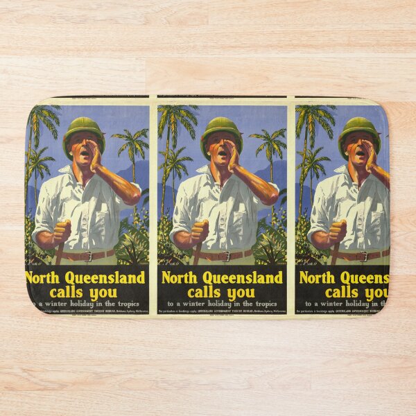 Item preview, Vintage North Queensland Travel Poster | Mid-20th Century Tourism Art | Bold Tropical Adventure | Historical Wall Decor designed and sold by artofuniverse.