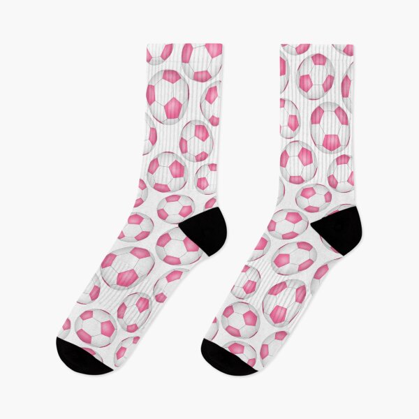Item preview, Simple soccer balls pattern - pink designed and sold by katzdzynes.