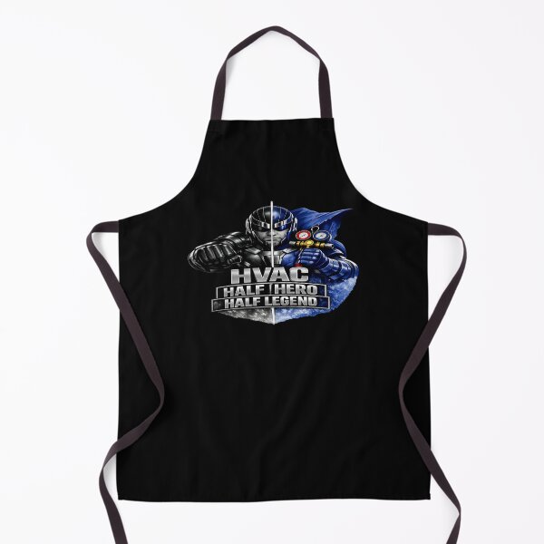 Item preview, HVAC Half Hero Half Legend - Tech Superhero Split Design designed and sold by FrozenHeat97.