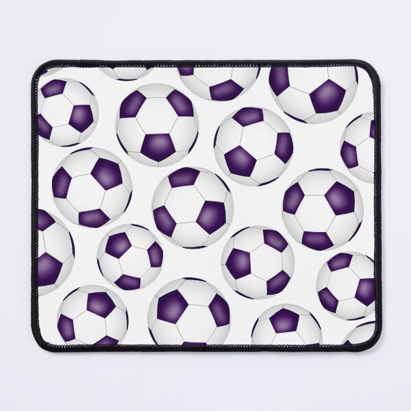 Item preview, Simple soccer balls pattern - purple designed and sold by katzdzynes.
