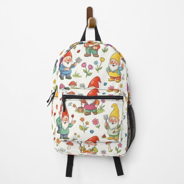 Item preview, Gardening Gnome with Ladybugs and Flowers | Cute Watercolor Style Nursery Decor designed and sold by pinkal.