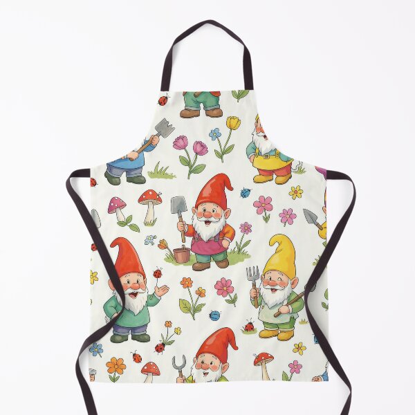 Item preview, Gardening Gnome with Ladybugs and Flowers | Cute Watercolor Style Nursery Decor designed and sold by pinkal.