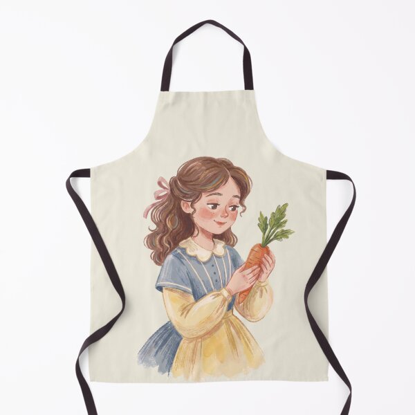 Item preview, Cute Cottagecore Girl with a Carrot designed and sold by Pasteltone.
