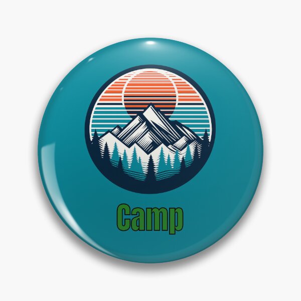 Item preview, Vintage Camp Mountain Logo | Retro Outdoor Camping Hiking Design designed and sold by Timber-Trail.