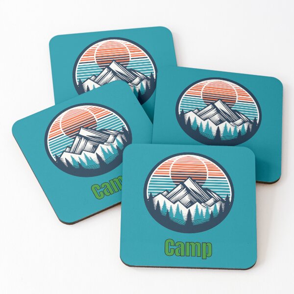 Item preview, Vintage Camp Mountain Logo | Retro Outdoor Camping Hiking Design designed and sold by Timber-Trail.