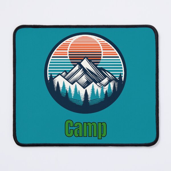 Item preview, Vintage Camp Mountain Logo | Retro Outdoor Camping Hiking Design designed and sold by Timber-Trail.