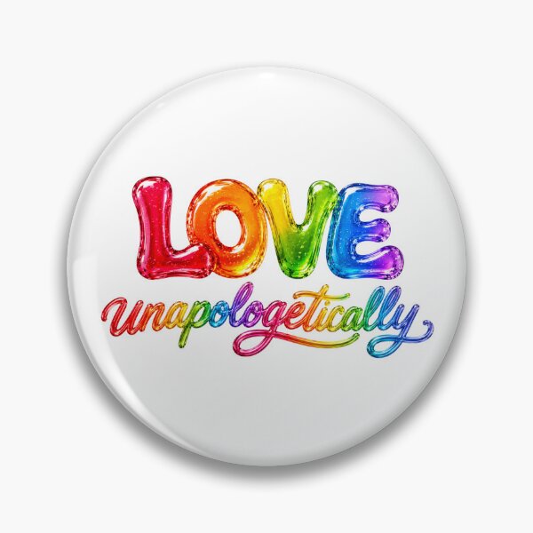 Item preview, Love Unapologetically Rainbow Glass Typography LGBTQ Pride Design designed and sold by RoPrincess.