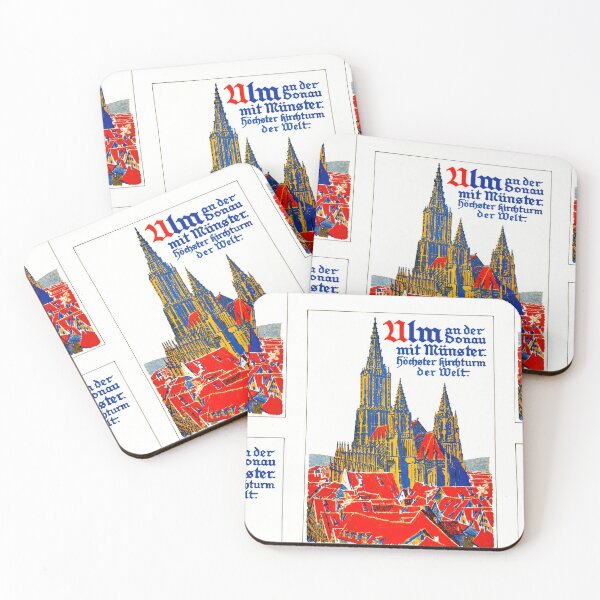Item preview, Vintage Ulm Minster Travel Poster | Gothic Architecture Art Print | Tallest Church Steeple in the World | Germany Wall Decor designed and sold by artofuniverse.
