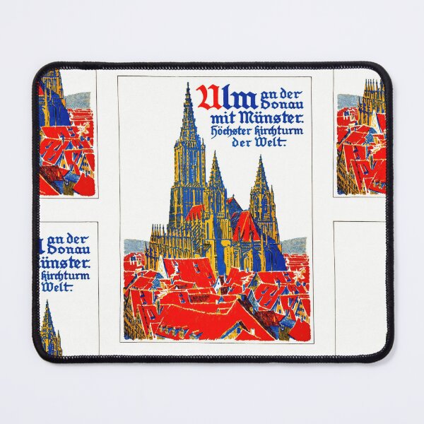 Item preview, Vintage Ulm Minster Travel Poster | Gothic Architecture Art Print | Tallest Church Steeple in the World | Germany Wall Decor designed and sold by artofuniverse.