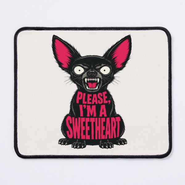 Item preview, Please I’m a Sweetheart Angry Chihuahua Dog Lover Tee designed and sold by POD DYNASTY | Original Print On Demand T-Shirt Graphics.