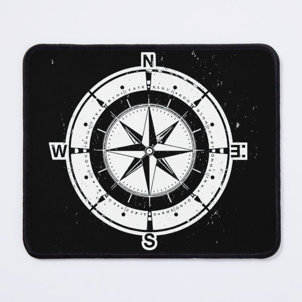 Item preview, Retro Mountain Hiking Badge Compass designed and sold by Everyday Motif.