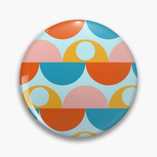 Item preview, Retro Sunrise – Colorful Mid Century Circle Pattern designed and sold by BuckaBaby.